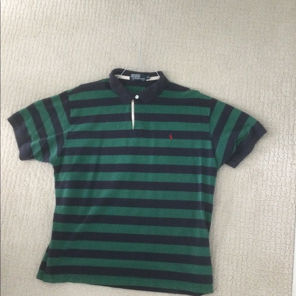 Polo green/blue polo